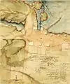 A map of Wright's Town by John Burrows in 1824