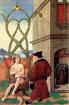 Jean Perréal, Illustration de la Complainte de la Nature à l'alchimiste errant, vers 1516, Musée Marmottan.