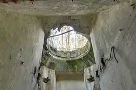 Emplacement d'une tourelle dépouillée (fort du Bois d'Oye, près de Belfort).