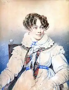 Portrait de la comtesse de Ségur en 1823.