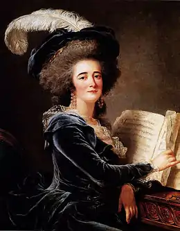 Madame de Selve faisant de la musique, Salon de 1787, collection privée