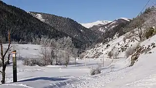 Le sentier cathare à Comus vers les gorges de la Frau