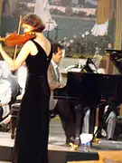 Elsa Grether et Ferenc Vizi (concert en l'église Saint-Nicaise).