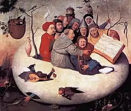Le Concert dans l'œuf, vers 1561, suiveur de Jérôme Bosch.
