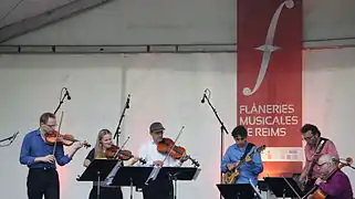 Les Concerts salade en hommage à Jean Wiener dans le parc des Crayères.