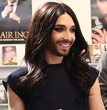 Photo de Conchita Wurst, vainqueur du Concours 2014 et invitée pour l'entracte de l'Eurovision 2019.