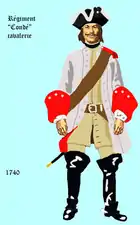 régiment de Condé cavalerie de 1740 à 1757