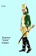 régiment de Condé dragons de 1779 à 1786