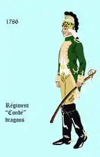 régiment de Condé dragons de 1786 à 1791