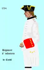 régiment de Condé de 1734 à 1762