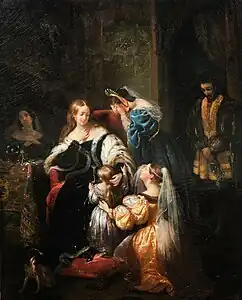Condamnation d'Anne Boleyn, 1832, collection privée