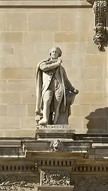 Concordet (vers 1853), Paris, façade du palais du Louvre.