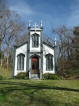L'église du Sacré-Cœur de Port Gibson.