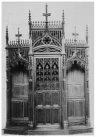 Confessionnal, basilique Saint-Seurin de Bordeaux.