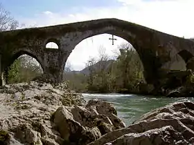 Pont roman, Cangas de Onís, Espagne.