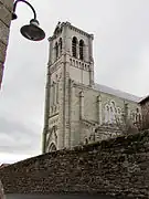 Vue sur le clocher de l'église.