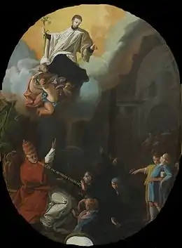 Consécration de saint Louis de Gonzague comme patron de la jeunesse, Francisco de Goya, 1763.