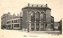 Carte postale ancienne du Conservatoire de Lille