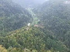 Le val de Consolation depuis la roche du Prêtre.