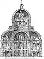 Coupe transversale, d'après Léon Palustre, L'Architecture de la Renaissance, 1892