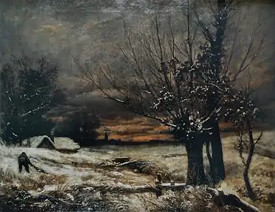 Effet de neige (1865), musée de la Chartreuse de Douai.