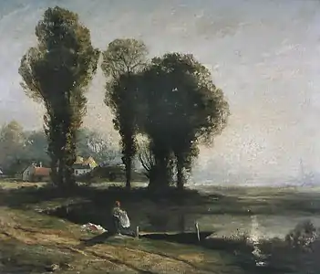 Bord de Scarpe, effet du matin selon Constant Dutilleux (1860), musée des Beaux-Arts d'Arras.