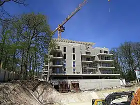 Construction sur l'avenue Goüin, en avril 2018.