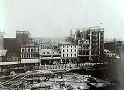 Construction de l'église Saint-Roch, 1915