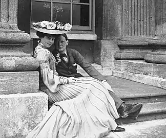 La duchesse de Marlborough et Winston Churchill en 1902.