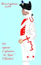 régiment de Conti de 1779 à 1791