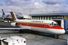 Un Douglas DC-9-14 de Continental Airlines, similaire à celui impliqué dans l'accident.