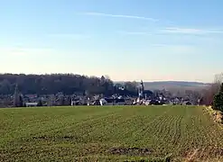 Panorama depuis la route venant d'Ailly-sur-Noye.