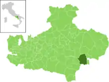 Localisation de Conza della Campania