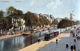 Le Singel, maintenant comblé, vers 1900