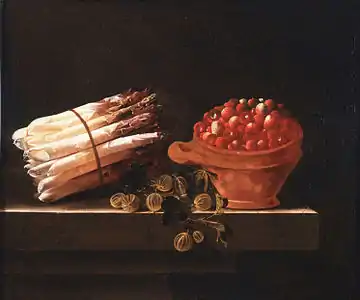 Asperges, Fraises et Groseilles, 1698Dordrechts Museum.