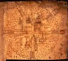 Carte Copenhague de croisés, 1250.