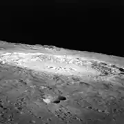 Cratère vu par Apollo 12.