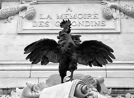 Le coq gaulois (ici, celui de la statue des Girondins Bordeaux).