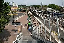 L'escalier de la gare routière Émile-Zola.