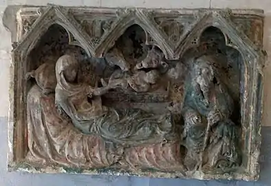 Bas-relief de la Nativité.