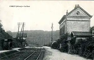 La gare vers 1920.