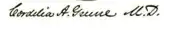 signature de Cordelia A. Greene