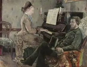 Auditoire captivé, 1877.