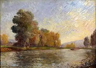 Rivière, vers 1900.