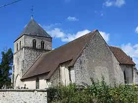 Vue du chevet de l'église