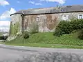 Le château de Corlay : vue partielle.