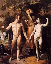 La Chute de l'Homme de Cornelis van Haarlem