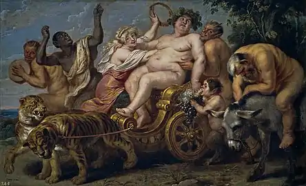 Le triomphe de Bacchus, 1636-1637 Musée du Prado