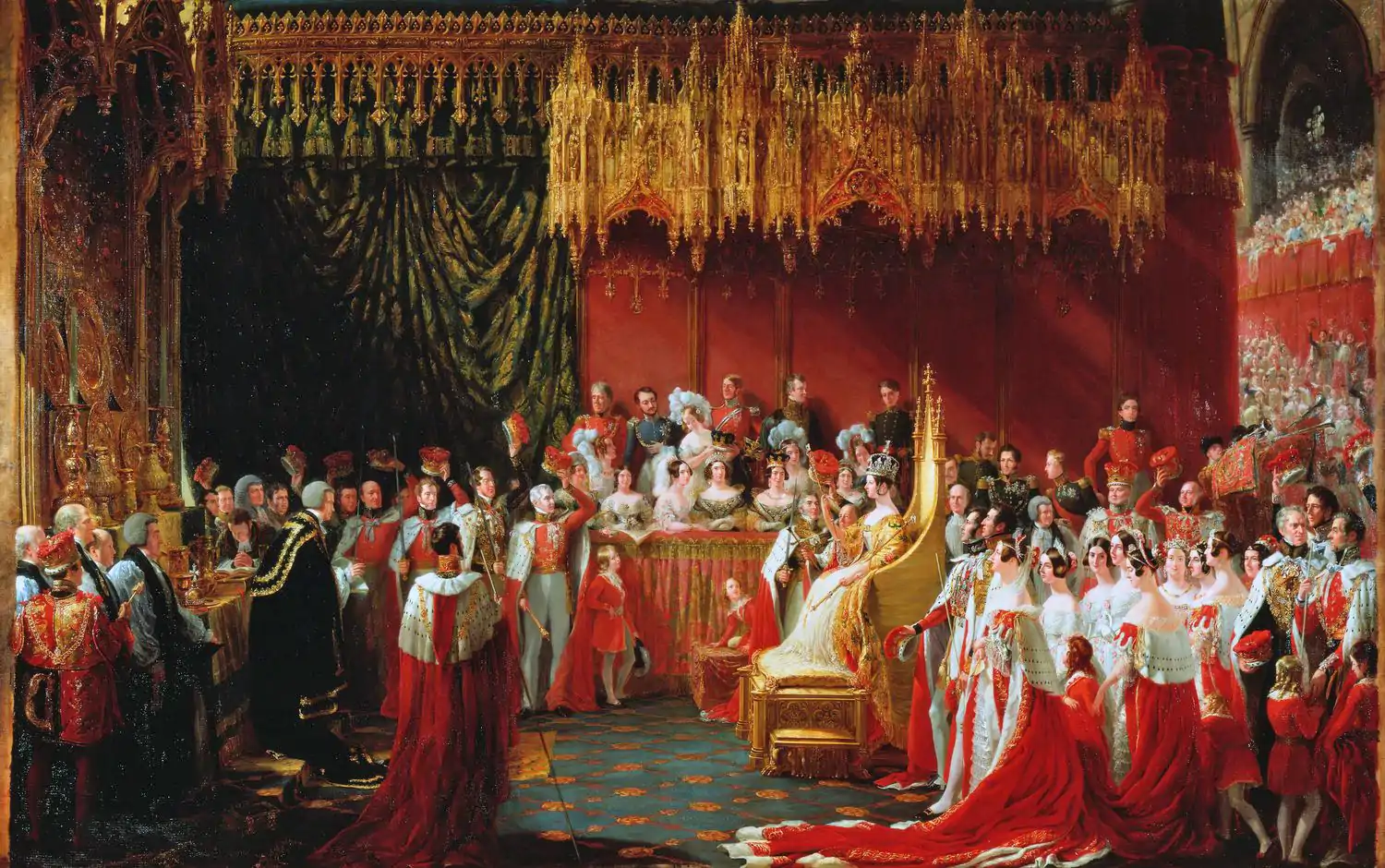 Couronnement de la reine Victoria le 28 juin 1838