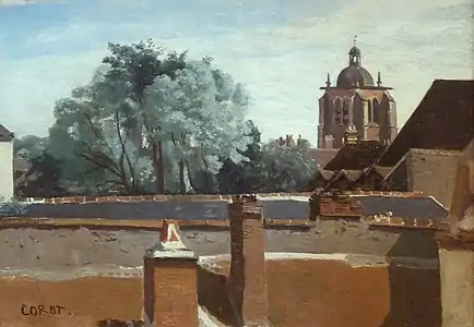 Orléans, vue prise de la fenêtre de la Tour Saint-Paterne, 1840-1845Musée des beaux-arts de Strasbourg